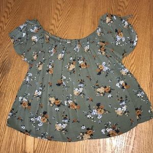 Floral off shoulder top